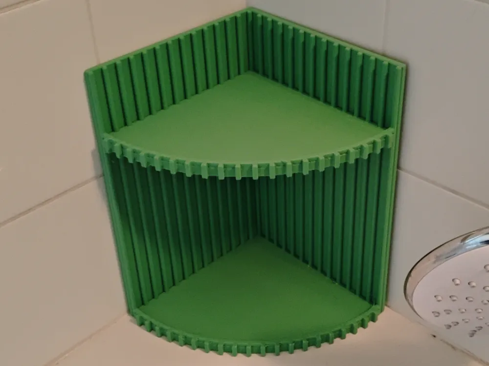 Bathroom corner shelf - Free 3D Print Model - MakerWorld