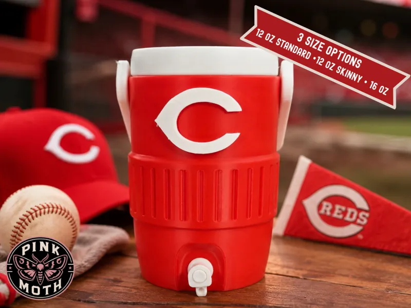 Cincinnati Reds Koozie - Snap in Logo