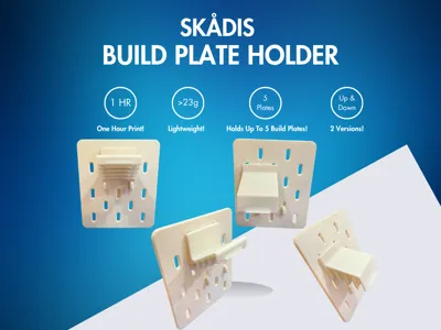 Skådis Build Plate Hanger – 5 Plate Holders