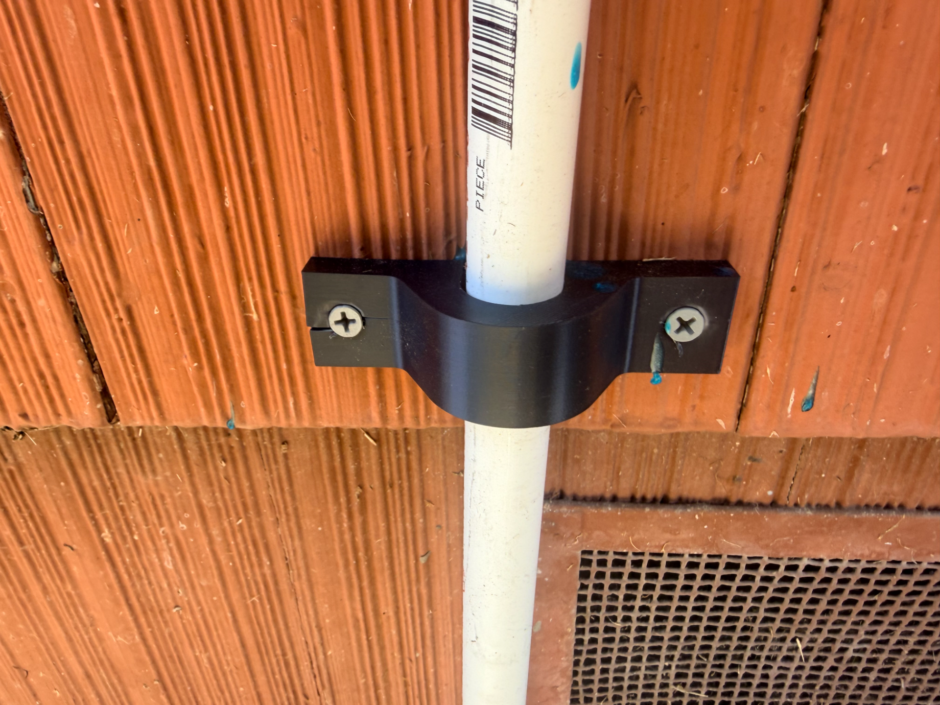 1/2 Half Inch pvc - metal tube clamp / bracket