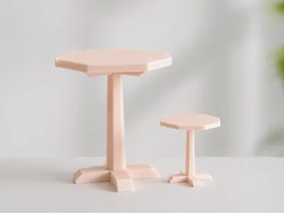 1:12and1:6 dollhouse side tables and coffee tables