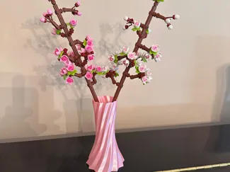 Vase for Brick Cherry Blossom Set & Other Flowers