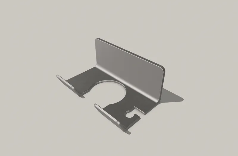 普通的吹风机挂架 A regular hair dryer hanger