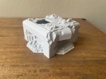 Letrero o emblema decorativo: WW2 Wargaming - Ruined Bunker — vista de referencia 3