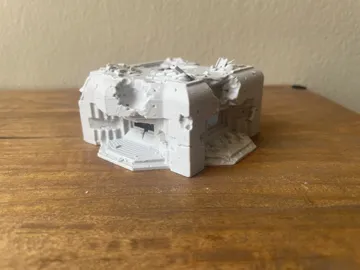 Letrero o emblema decorativo: WW2 Wargaming - Ruined Bunker — vista de referencia 2
