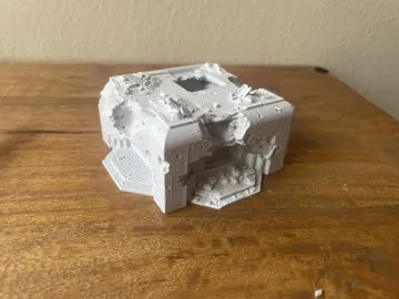Letrero o emblema decorativo: WW2 Wargaming - Ruined Bunker — vista de referencia 4