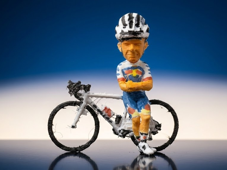 Miniature Figure – Ciclista in Posa con Bicicletta