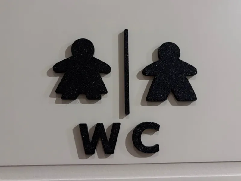 WC Piktogramm "Meeple"(ohne Schild)