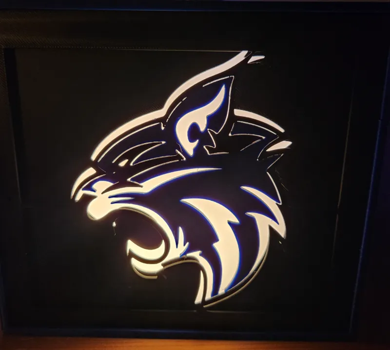Adjustable Shadow box - Hometown lamp