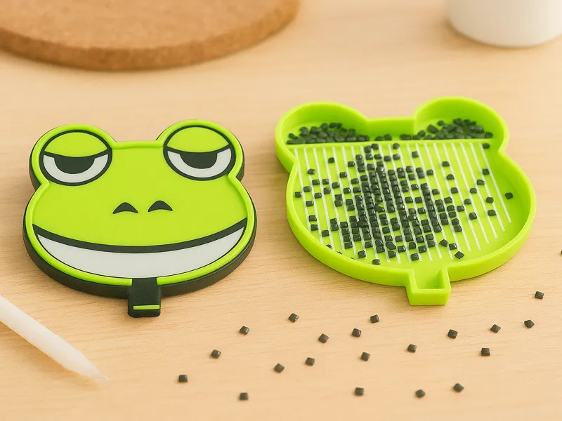 Diamond Beading Tray with Lid - frog