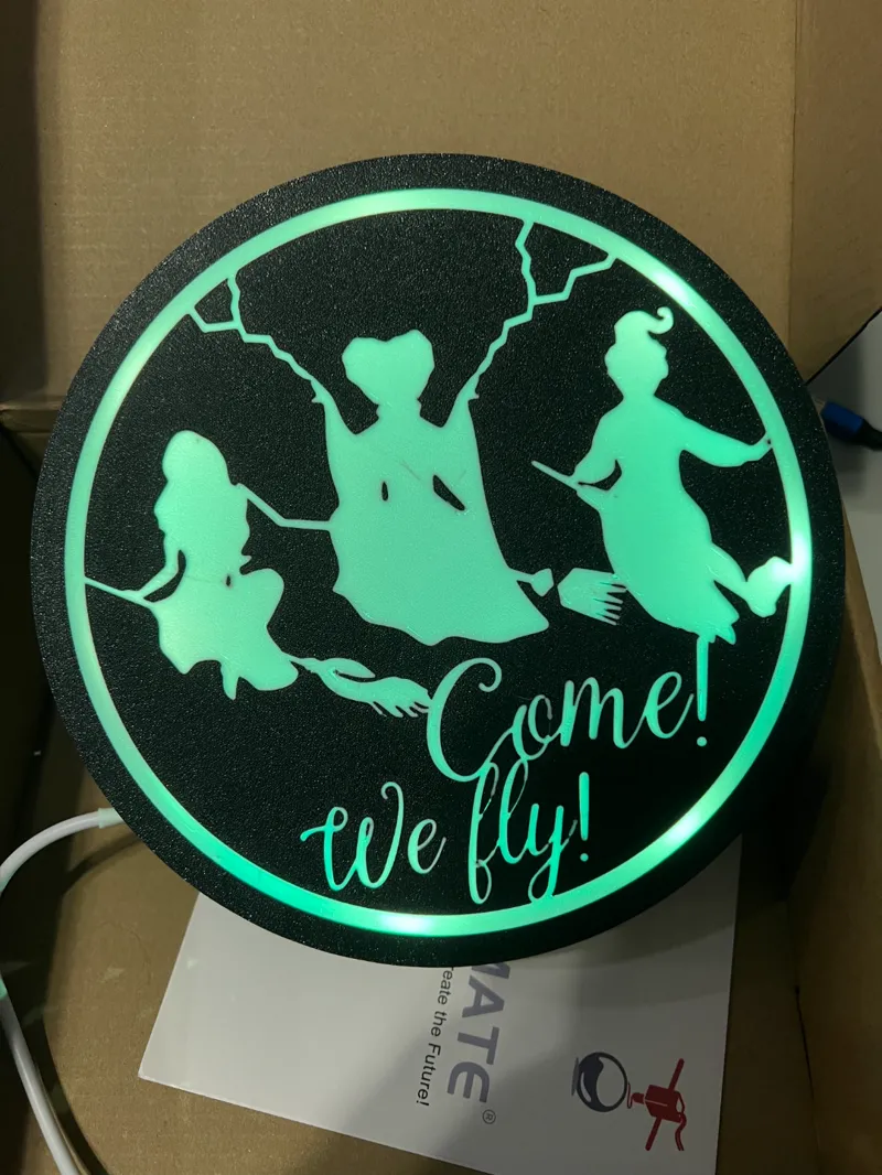 Hocus Pocus Light Box Circle