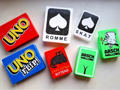 Playing Card Box - Red / Blue