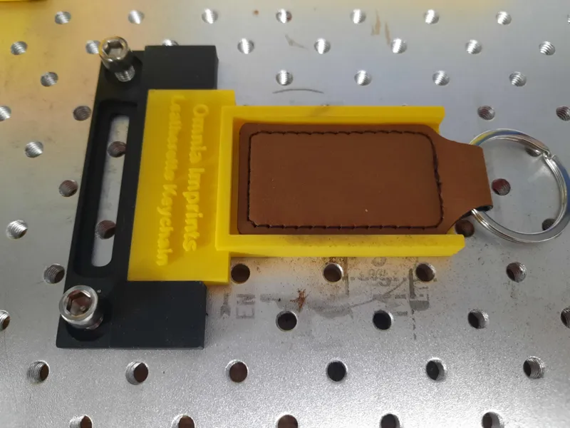 Leatherette Keychain Jig for Fiber Laser