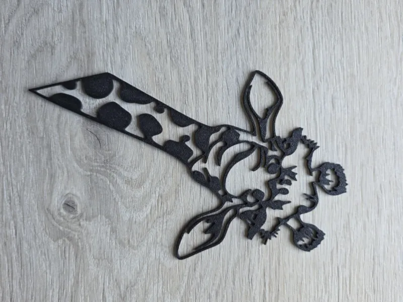 Curious Giraffe 2D Geometric Art