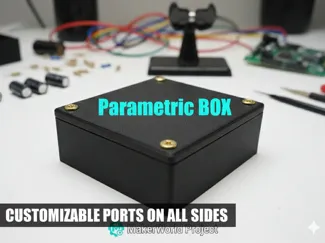 Scatola completamente parametrica (fori opzionali)