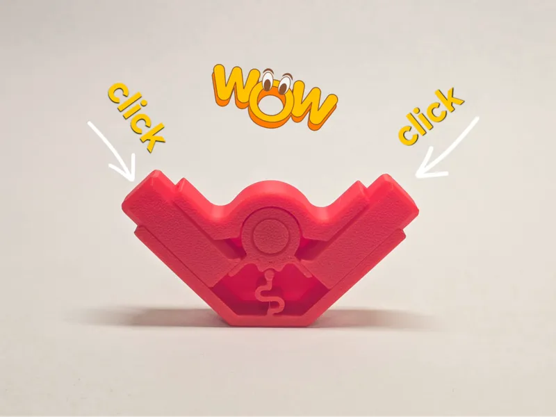 Symmetrical Fidget Clicker - Pure Satisfaction! 