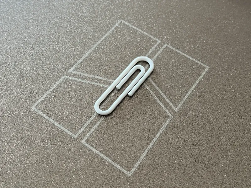 Minimalist Paper Clip - Fast Print