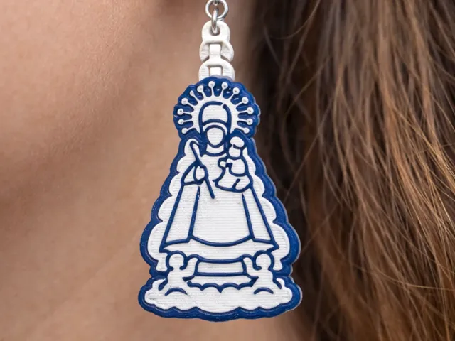 Pendientes Virgen 2 Colores