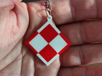 Polish Air Force Insignia Keychain