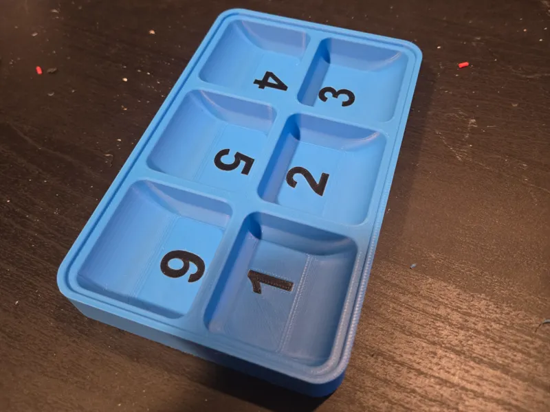 Stackable Magnetic Numbered Screw Tray