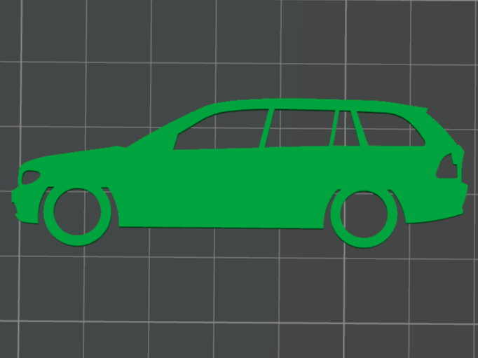BMW E46 Touring keychain 3D model