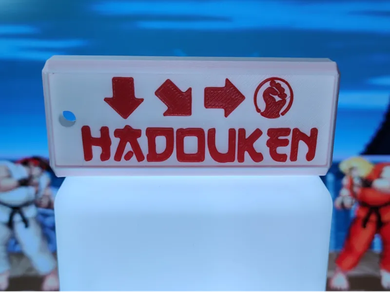 Hadouken Keychain