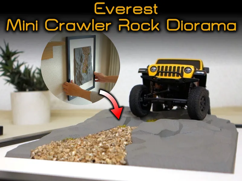 Everest Rock Face RC Mini Crawler Diorama
