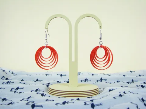 Hoop earrings view 3