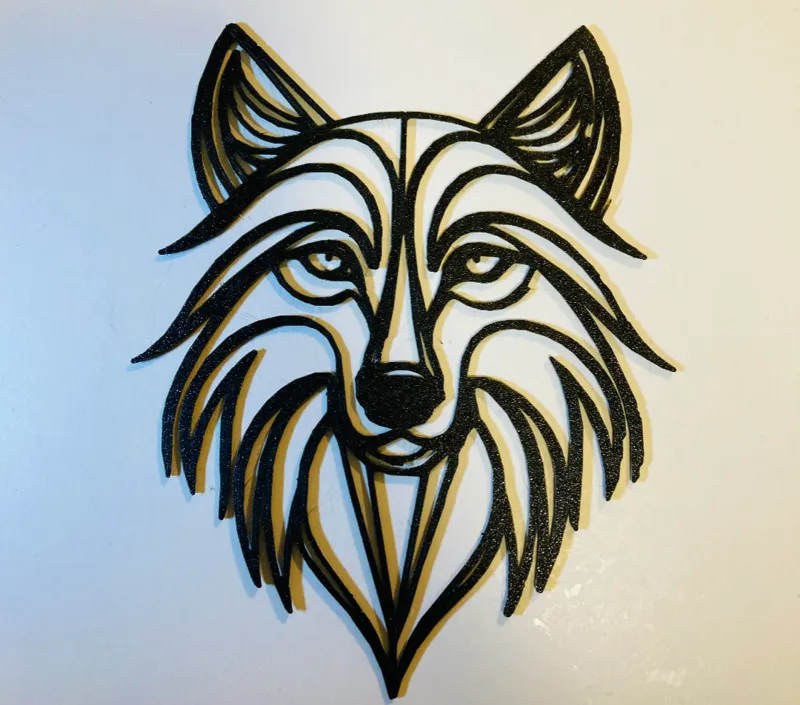 geometric wolf's head v2