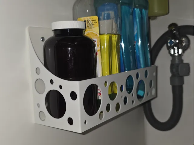 Side mount Shelf organiser under cabinet