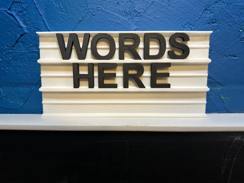 Changeable Letter Sign