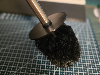 Splash guard for toilet brush