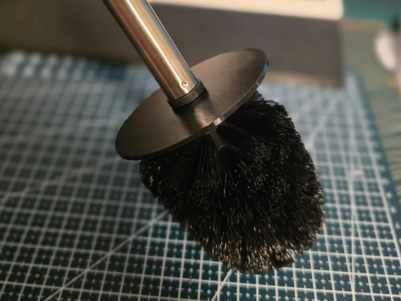 Splash guard for toilet brush