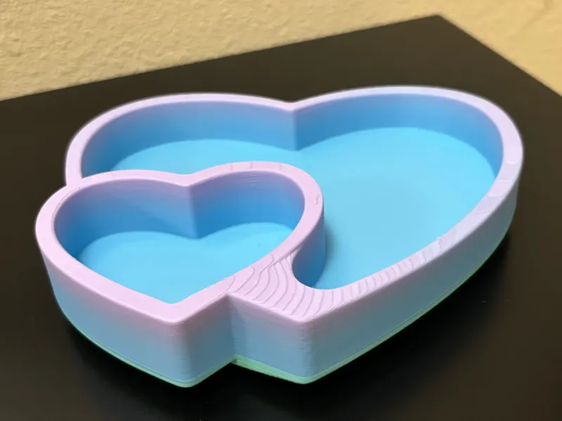 Double Heart Tray 