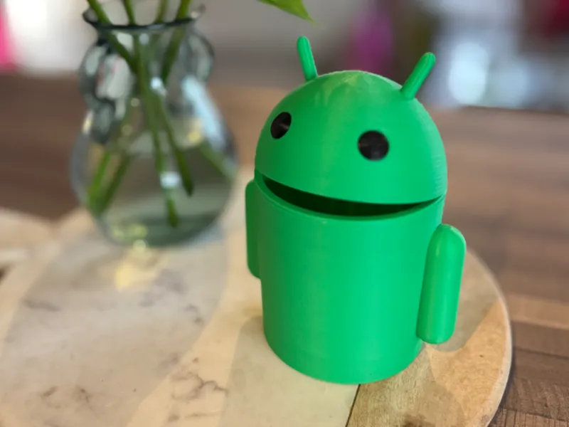 Android Flip-Top Bin – Functional & Fun Desk Bin!