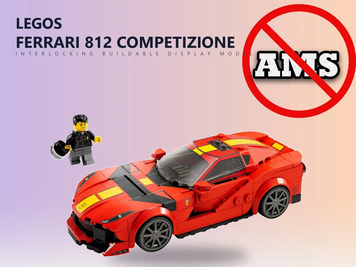 Ferrari Modello Ferrari 812 Competizione - Conjunto de Legos 76914 - Modelo gratuito ...