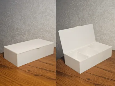 Box with lid (fully printable, easy to assemble)