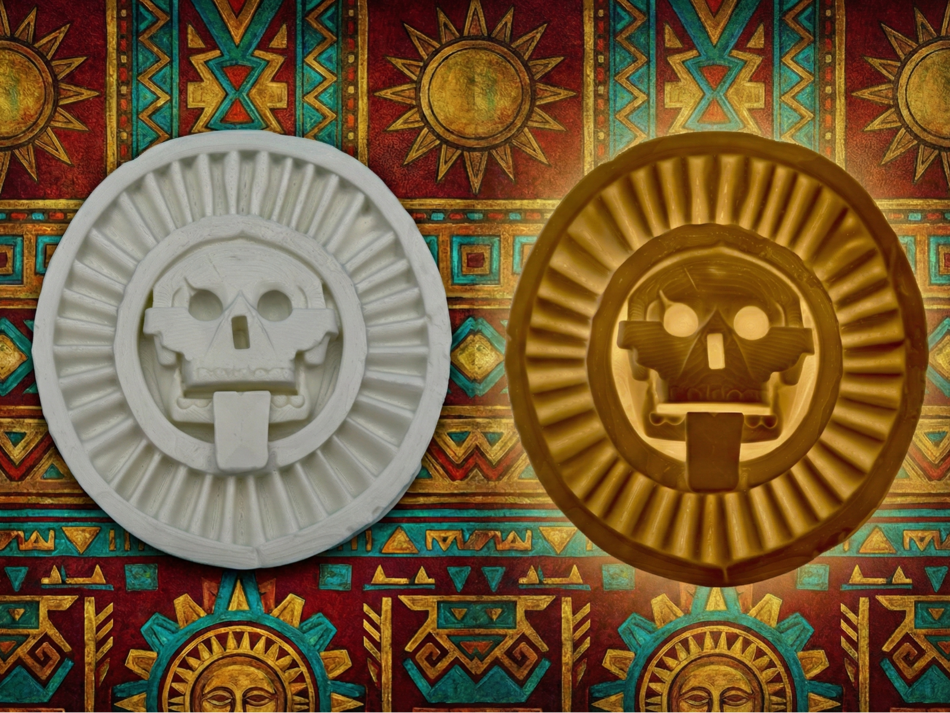 Aztec Death Disk - Mictlāntēcutli