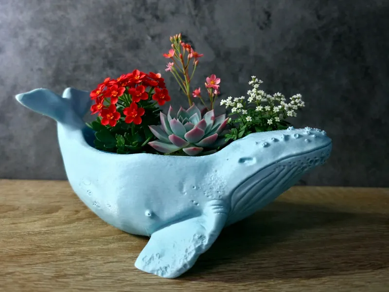 Blue Whale Planter Pot