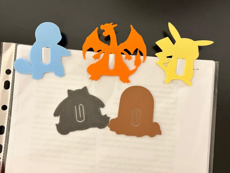 Pokémon Bookmark Set – Segnalibri Clip