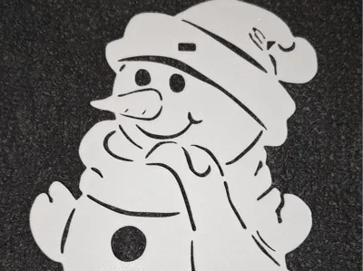 Snowman with clips for attaching to...
