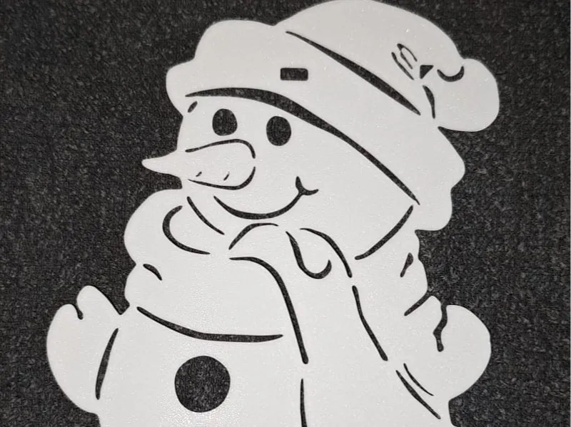 Schneemannmit Klipps zum anbringen am...
