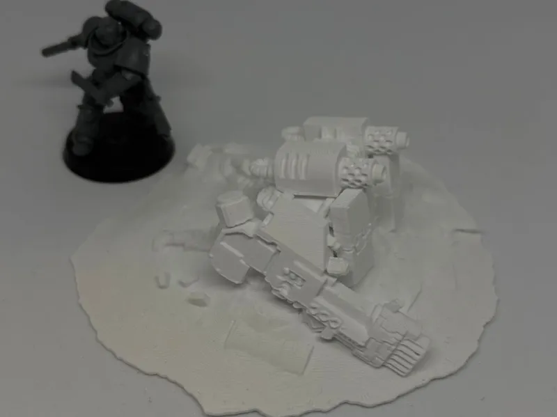 Dreadnought Wreck Terrain for Wargaming