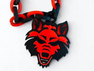Red Wolves Necklace