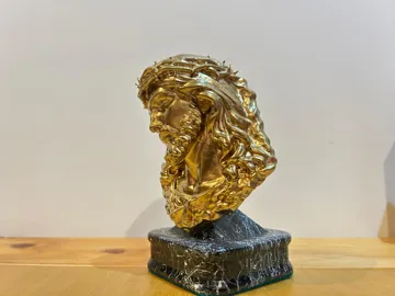 Figura decorativa: Busto con peana de Cristo — vista de referencia 3