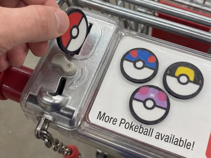 Monete Carrello Pokéball – Set 4 pokeball