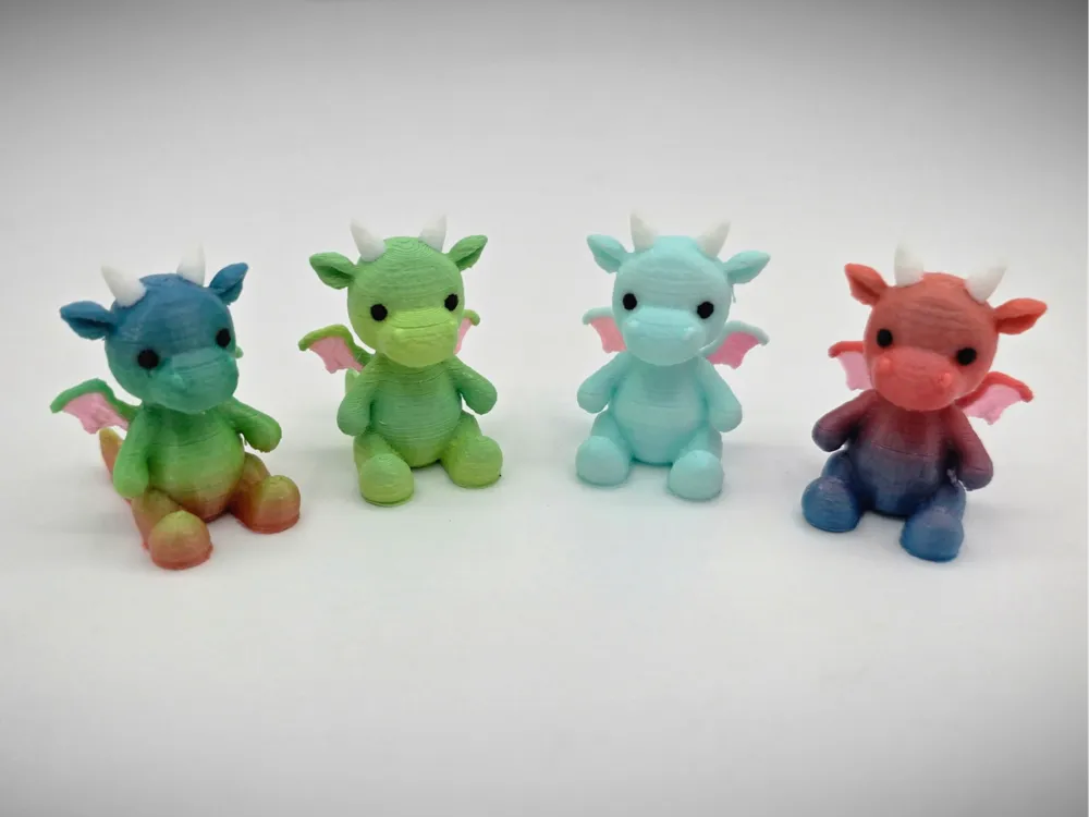 Cute Baby Dragon - Free 3D Print Model - MakerWorld