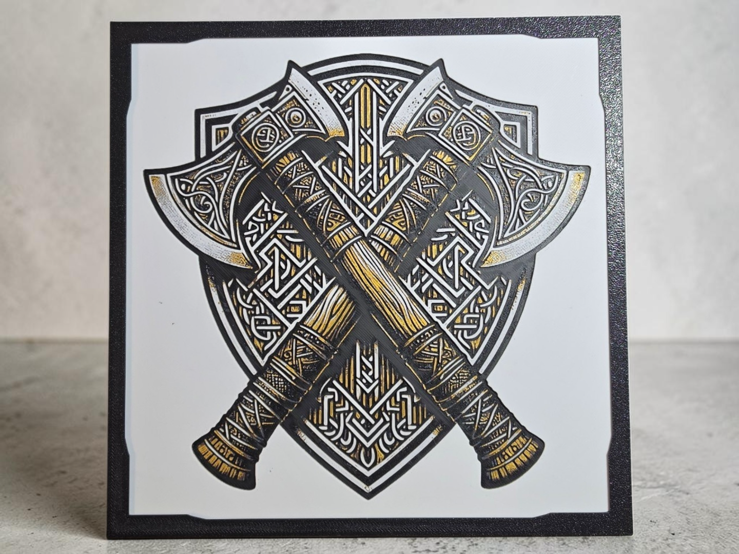 Viking Crossed Axes and Shield