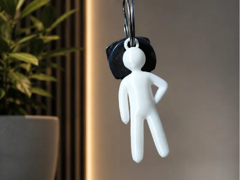 Meccha chameleon staying pose keychain