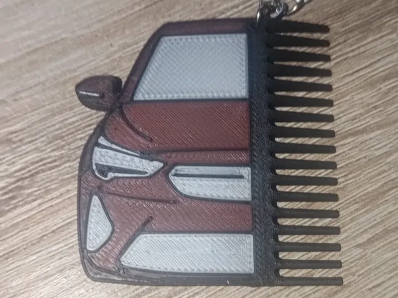 Beard comb/keychain Opel Corsa F